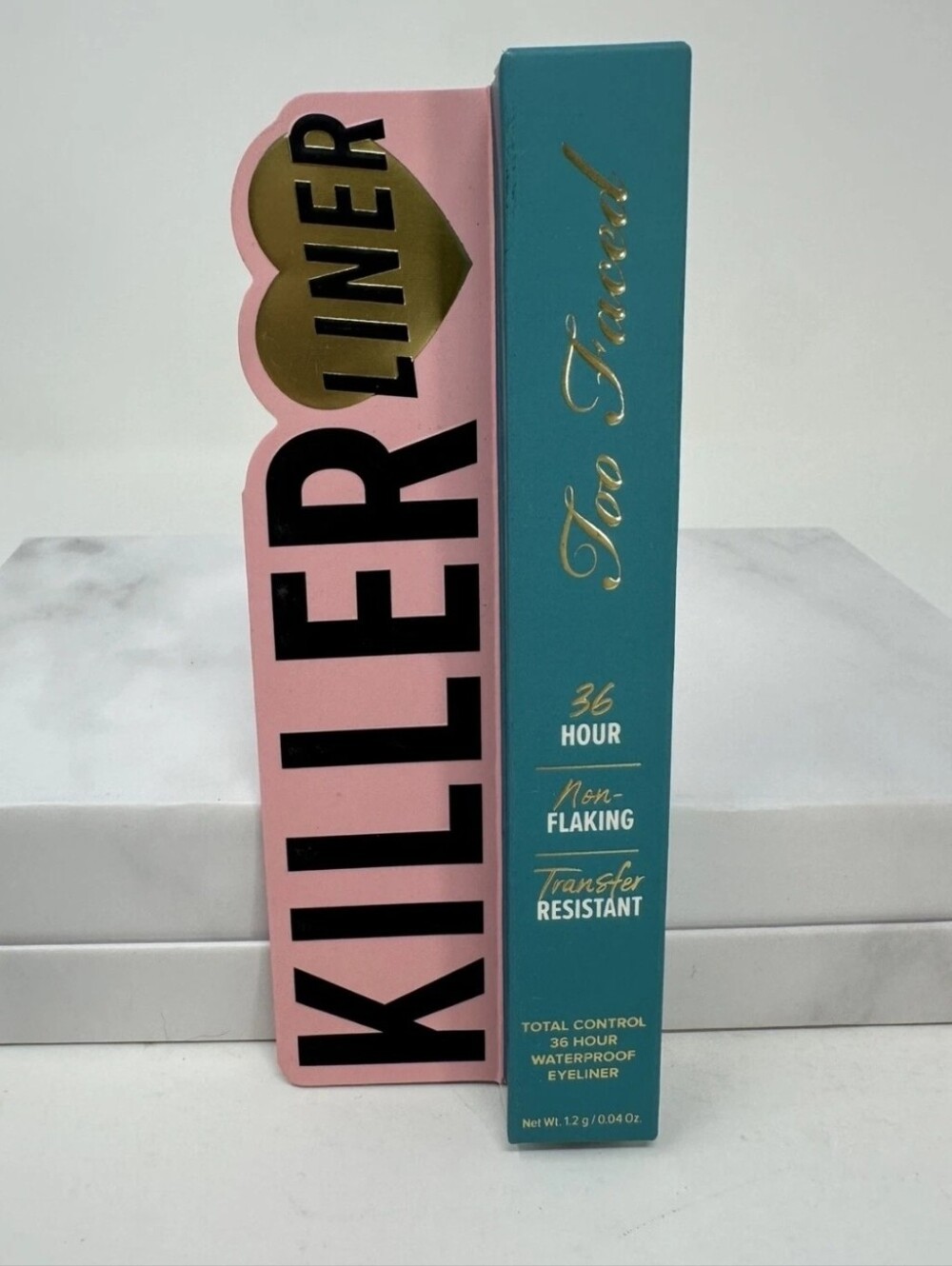 NIB Too Faced Killer Turquoise Liner Total Control 36 Hour Waterproof Eyeliner